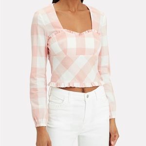 Intermix Stefania Gingham Top